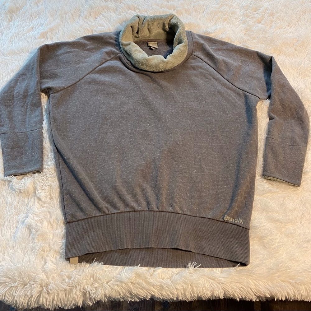 Bench Cowl Neck Gray Sweat Shirt Size XL